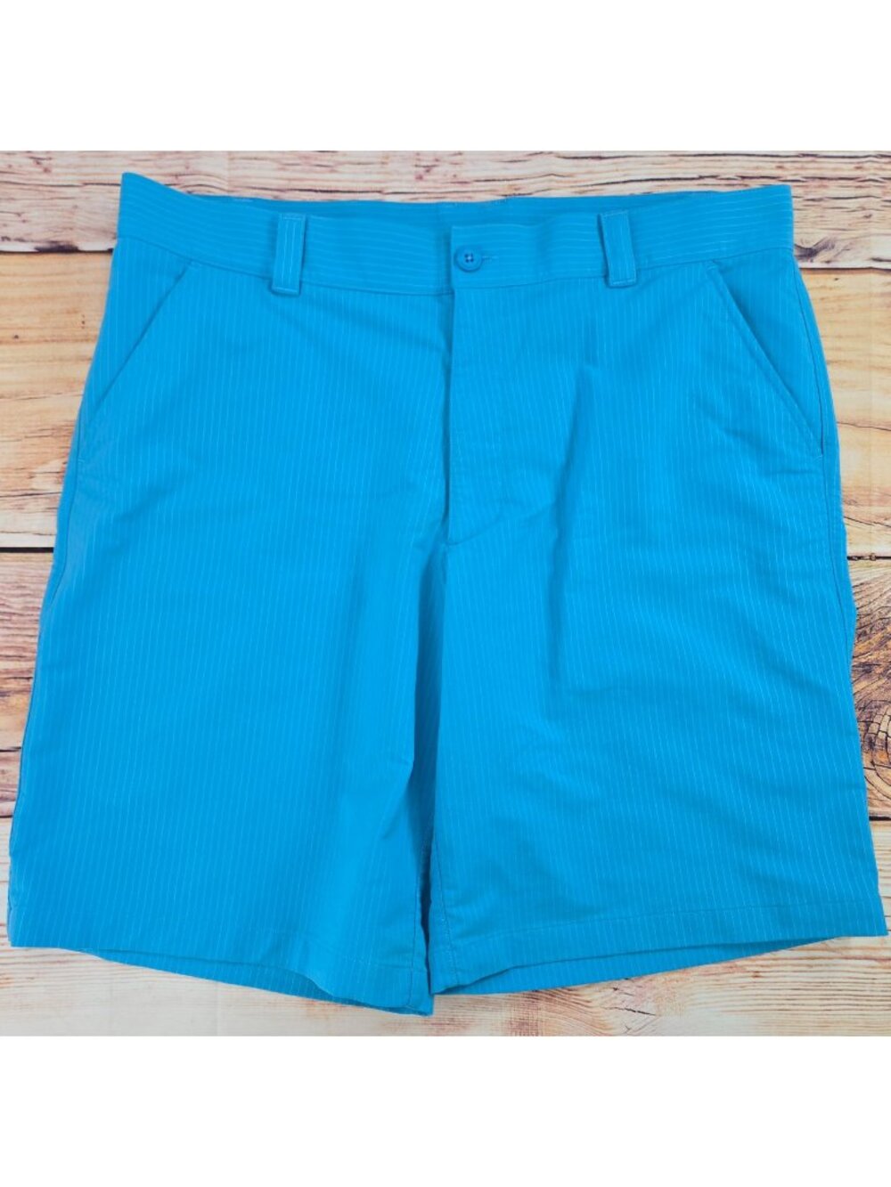 Under Armour Mens Blue Striped Shorts Size 38